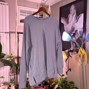 Oversized Women's Sweatshirt - Light Gray